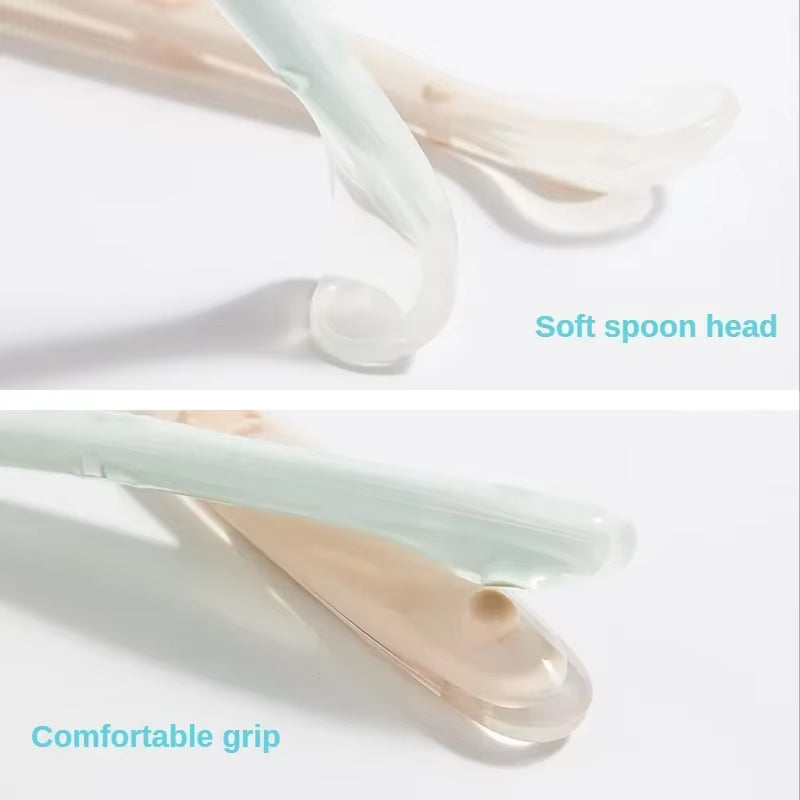Cuillère en silicone pour bébé