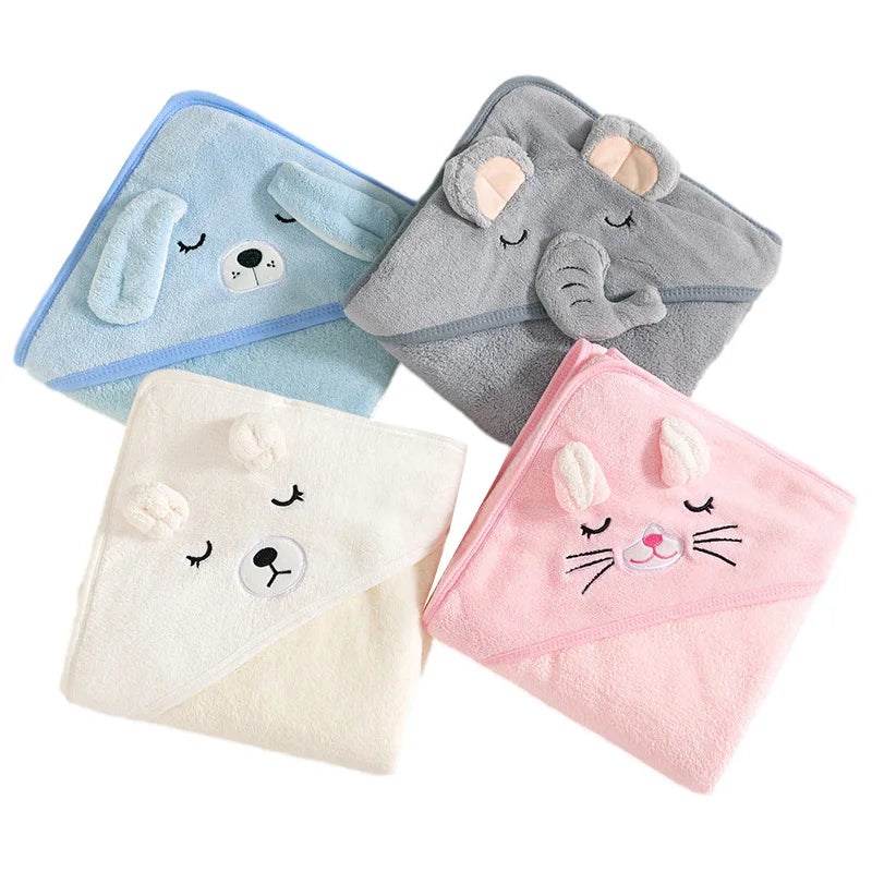 Serviette de bain à capuches