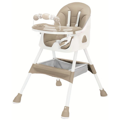 Chaise haute avec roulettes